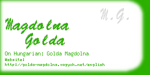 magdolna golda business card